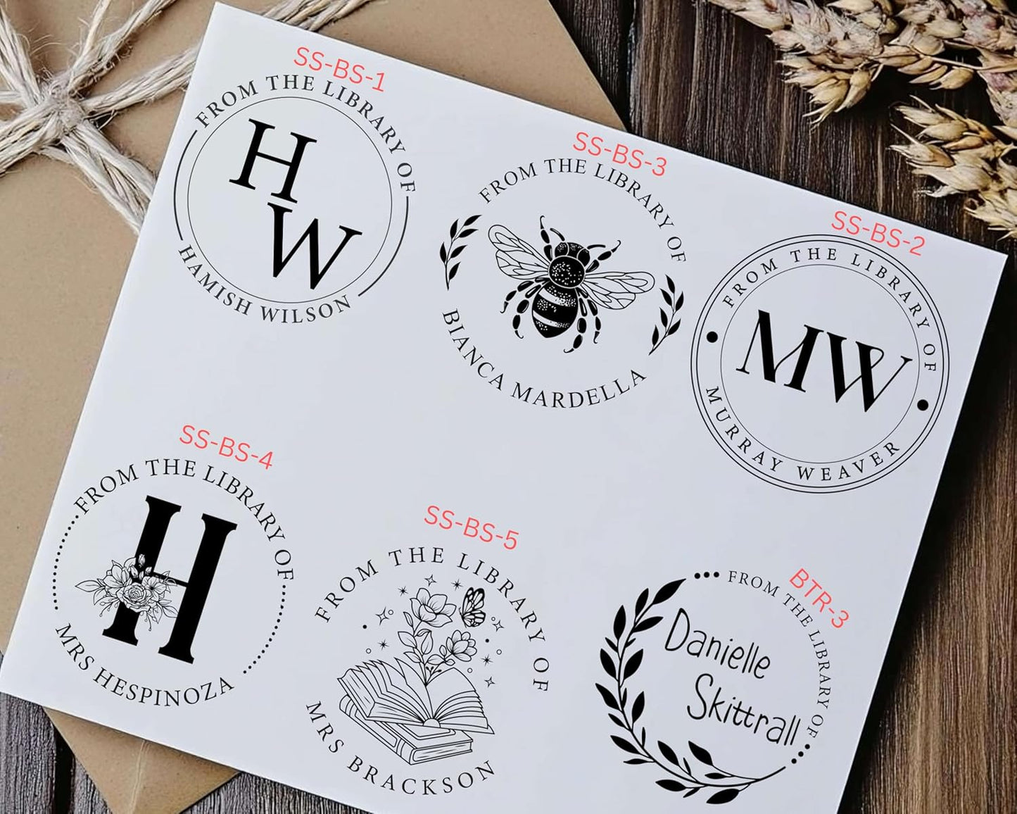 Book Embosser Personalized Custom Ex Libris Library Book Embosser Stamp This Book Belongs to Stamp Family Book Lover Gift
