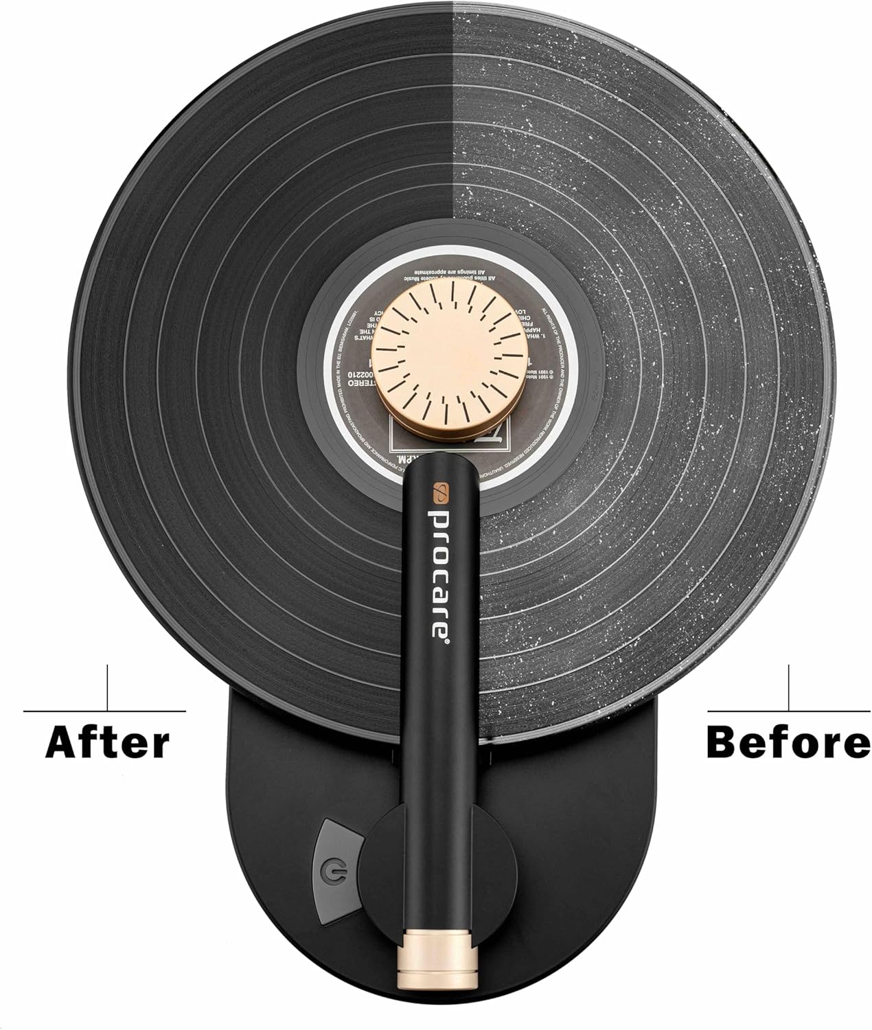 ProcareSelect Vinyl-Xperience Record Cleaning Kit PRO – Includes Record Cleaning Machine, Carbon Fiber Anti-Static Brush, Soft Velvet Record Brush, Soft tip Silicon Blower, Record Weight stabilizer