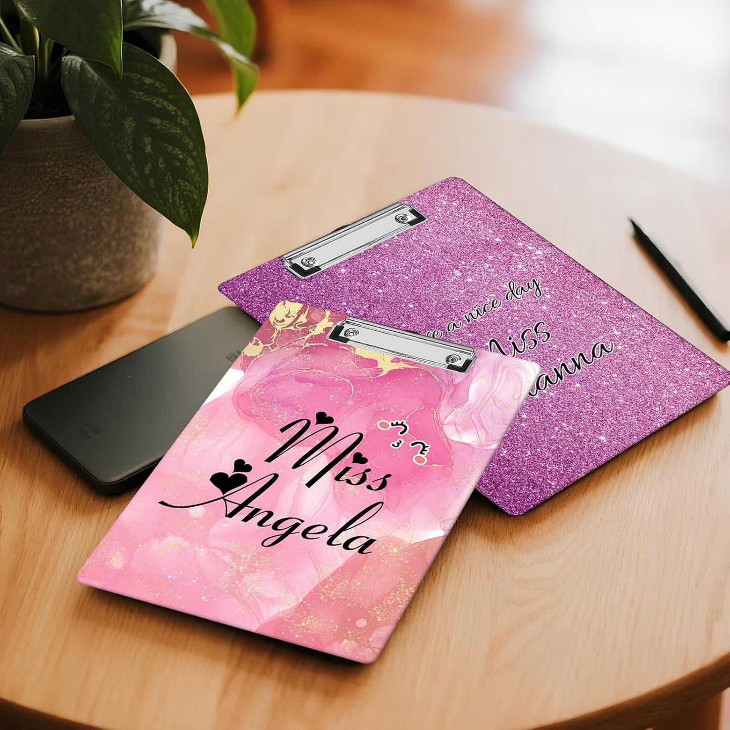 Custom Acrylic Coach Clipboard with Name Photo Logo Personalized Clipboard for Kids Boys Women Men Custom Basketball Football Clipboards for Coaches