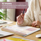 Weekly To Do List Notepad with 52 Undated Sheets（8.5"×11"）6 Pack - Image 5