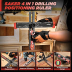 Saker 4-in-1 Drilling Positioning Ruler, Adjustable 13.78in Multifunctional T - Image 9
