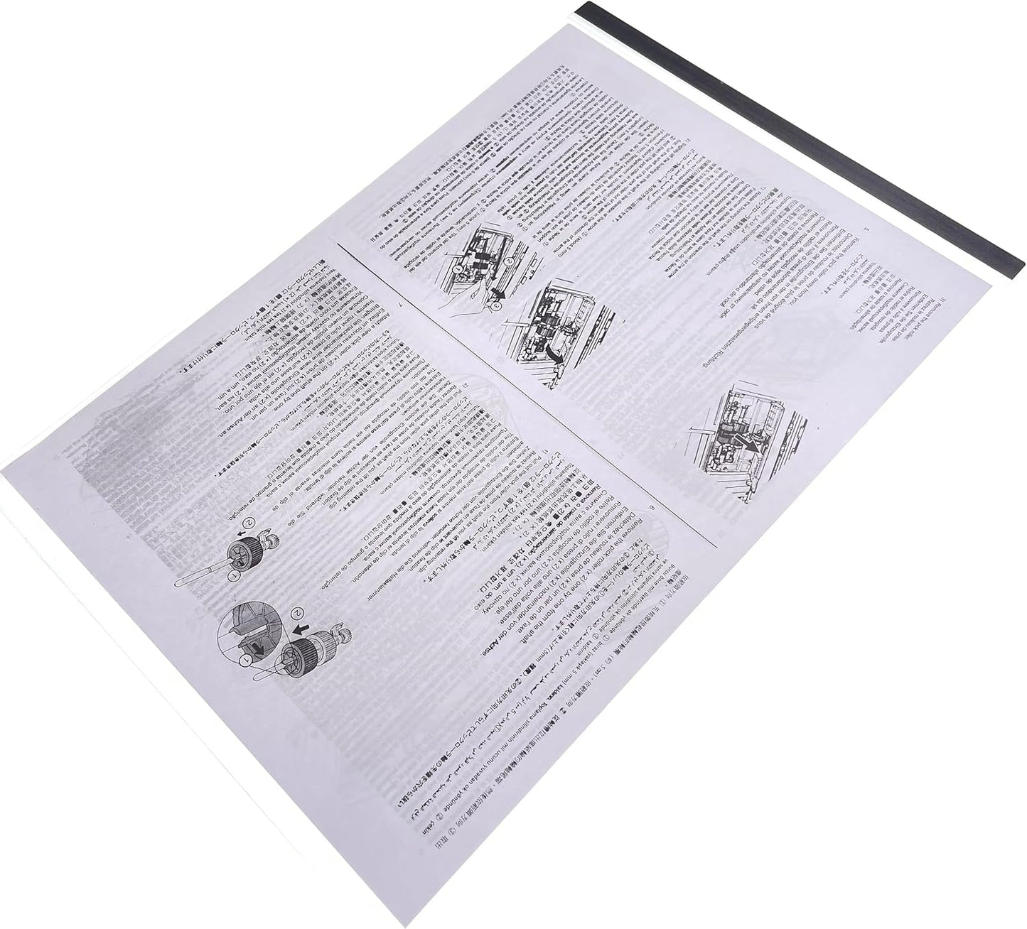 5pc X Carrier Sheets Compatible with Doxie Go SE DX400 Q Q2 A4 Letter Size Scanner Scan A3 B4 Odd-Sized Flimsy Wrinkled Folded Torn Fragile Paper Receipt Newspaper Clipping Crinkled Photo