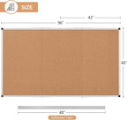 Extra Large Cork Bulletin Board 96" X 48", Foldable Notice Pin Board - Image 3
