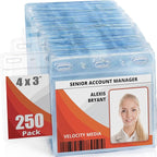 Mifflin-USA - ID Name Badge Holder - 4x3 Inch, Bulk 250 Pack - Quick Load by MIFFLIN
