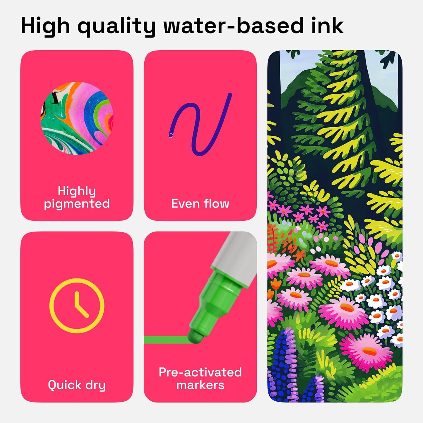 ARTISTRO Vibrant Acrylic Paint Markers for Rock, Fabric, Glass, Wood, Paper, Ceramic, Canvas & More - 60 Dual-Tip Paint Pens (Dot & Fine) - Quick Dry, Teacher Classrooms Must Have, Drawing Markers