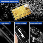 200 Pcs Clear Plastic Vertical Name Badge ID Card Holders - Image 5