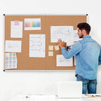 Extra Large Cork Bulletin Board 60" X 48", Foldable Notice Pin Board - Image 2