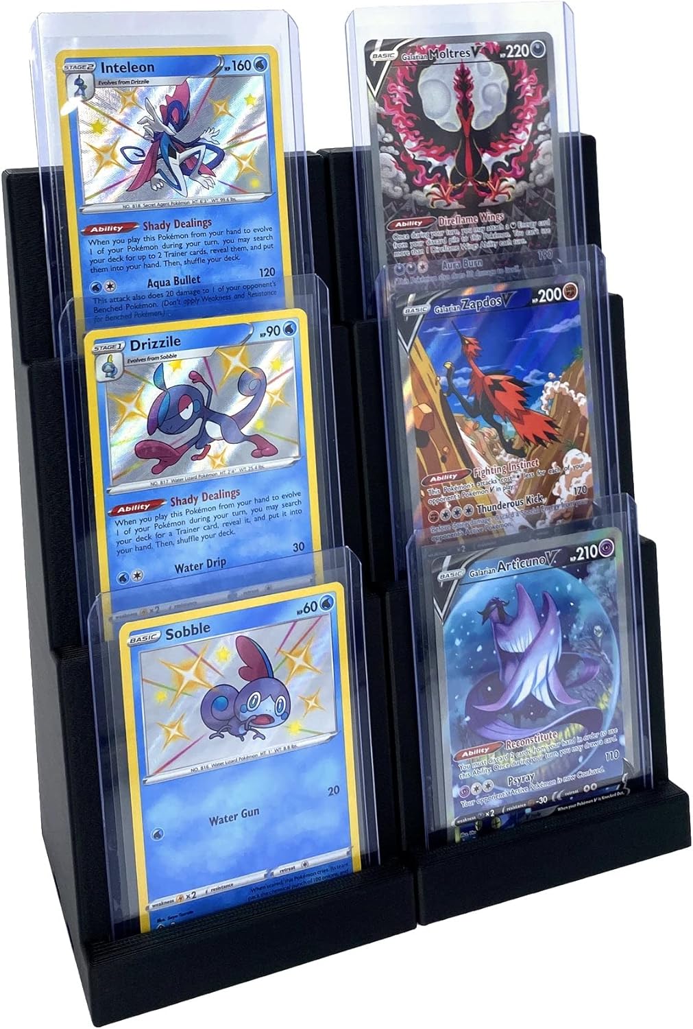 Toploader Card Holder Stadium Displays (2 Pack), Compatible with Ultra Pro Protectors - Trading Card Holder - Card Stand - Sports Card Display