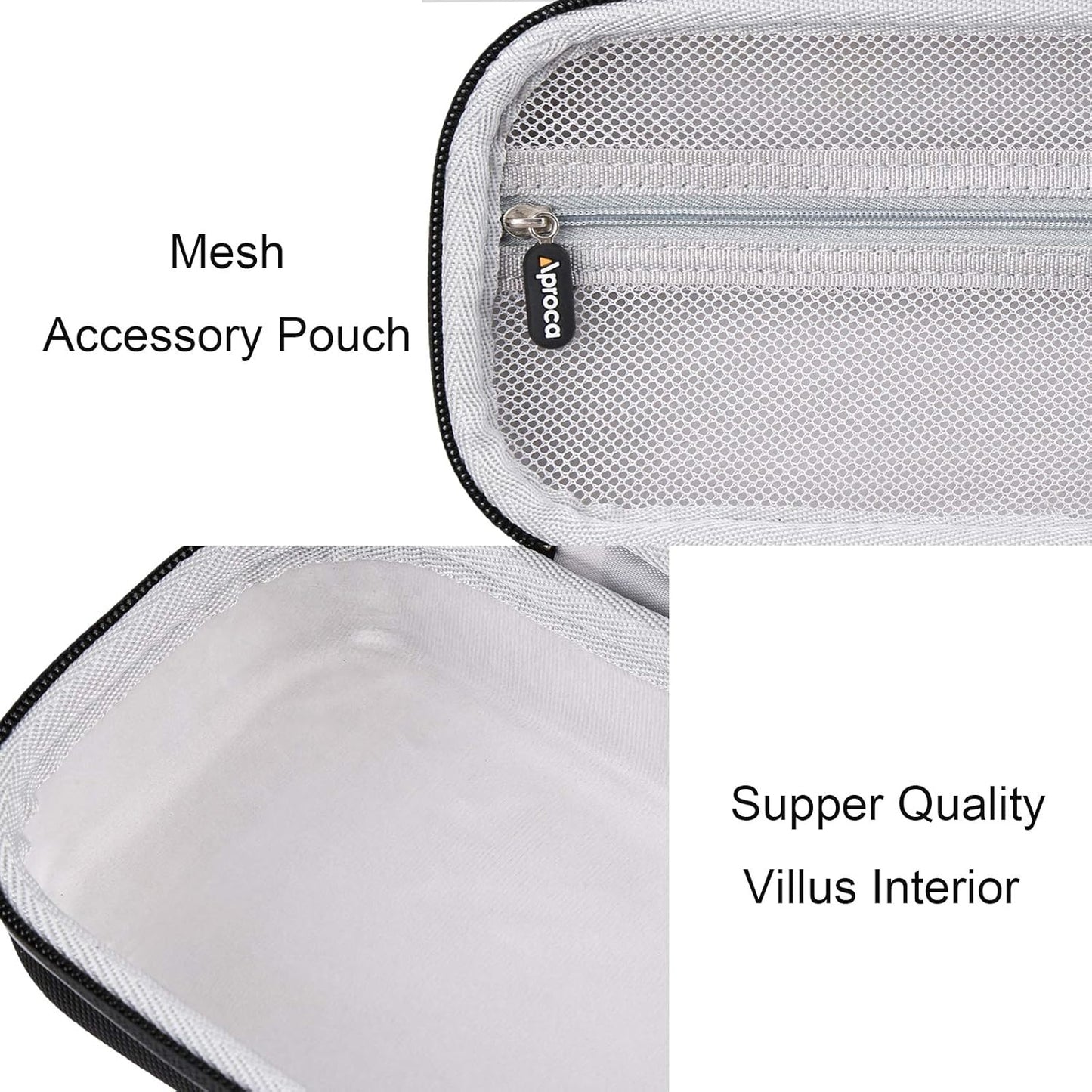 Aproca Black Hard Storage Travel Case, for Canon ImageFORMULA R10 / ImageFORMULA P-215II Portable Document Scanner