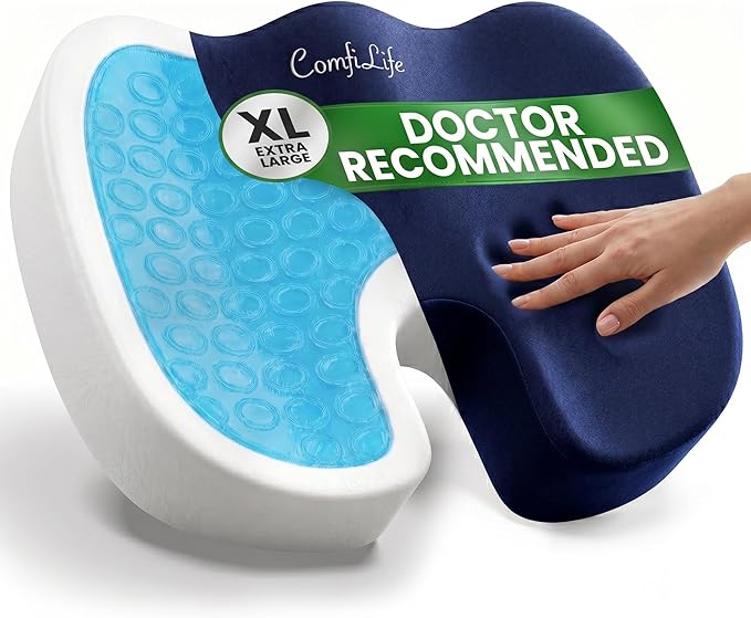 ComfiLife Extra Large Gel & Memory Foam Seat Cushion by ComfiLife