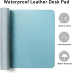 Aothia Faux Leather Desk Mat – Large Mouse Pad, Non-Slip PU Leather Blotter - Image 6
