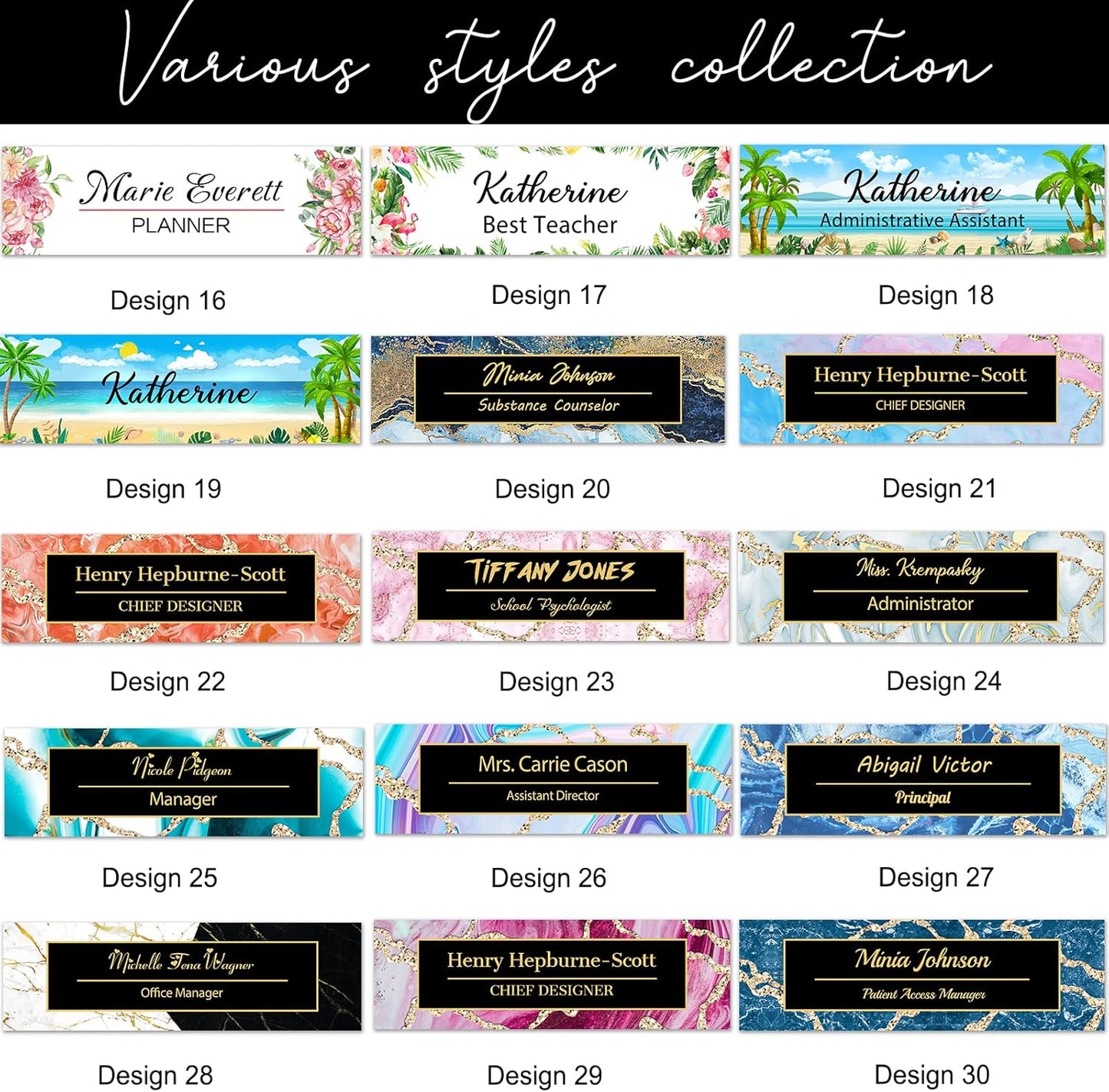 Personalized Desk Name Plate for Teachers Custom Name Plaque Sign for Desks Office Customized Desk Plate Acrylic Block Teacher Gift 8x2.5 inch