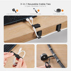 EUREKA ERGONOMIC Metal 316 PCS Cable Management Organizer Kit Cable Raceways - Image 8