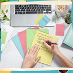 Crtiin 4 Pads Large Sticky Notes 8.5x11 Inch Lined Jumbo Sticky Notes - Image 4