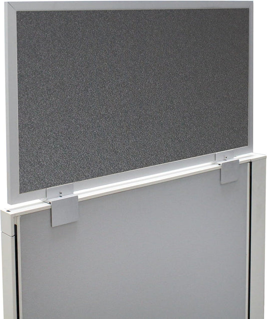 OBEX Acoustical Cubicle Privacy Screen Extender Desk Panel & Office Divider, Add Separation & Block Noise, 12" x 30", Graphite