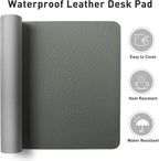 Aothia Faux Leather Desk Mat – Large Mouse Pad, Non-Slip PU Leather Blotter - Image 6