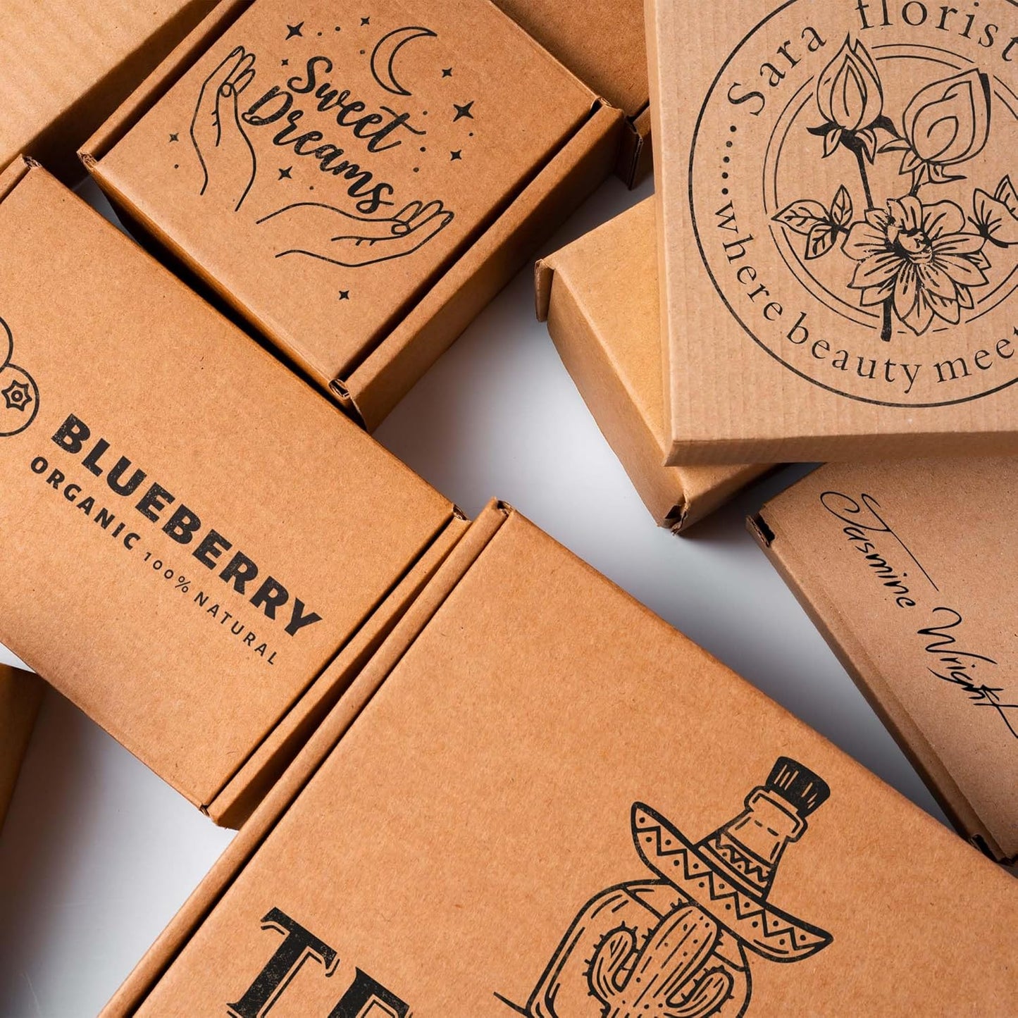 Custom Logo Stamp - Personalized Rubber Stamp - Multiple Size Options Available - Upload Your Logo (6"x6")