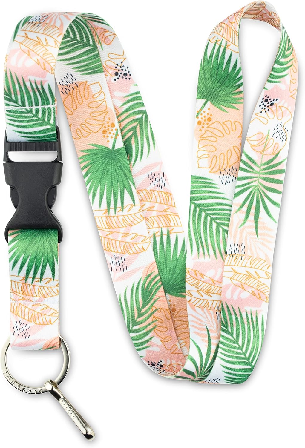 Limeloot Lanyard for Keys, ID Badge, Accessories | Neck Lanyard for Men and Women with Quick Release Buckle and Flat Ring