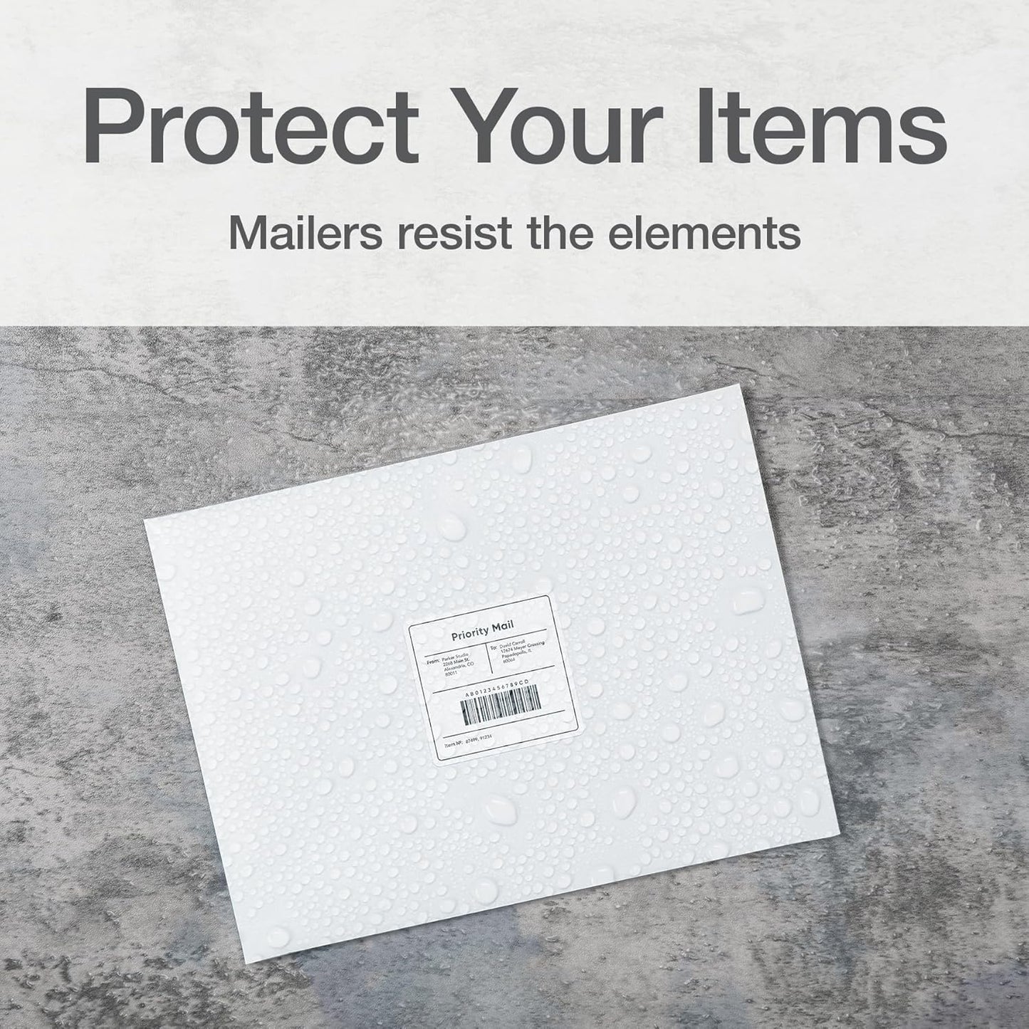 Columbian Self-Seal Mailers, Self-Sealing Envelopes, Made with DuPont Tyvek Material, 14 lb., Puncture, Tear and Moisture Resistant, White, 9" x 12", 100 per Box (1016969)