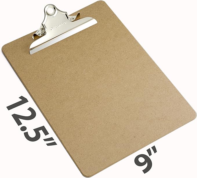Officemate Recycled Wood Clipboards, Letter Size, Durable Hardboard Writing - Image 2