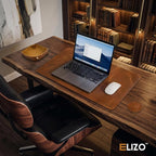 Elizo Real Leather Desk Mat Set Large Desk Cover Desk Blotter Protector - Image 6