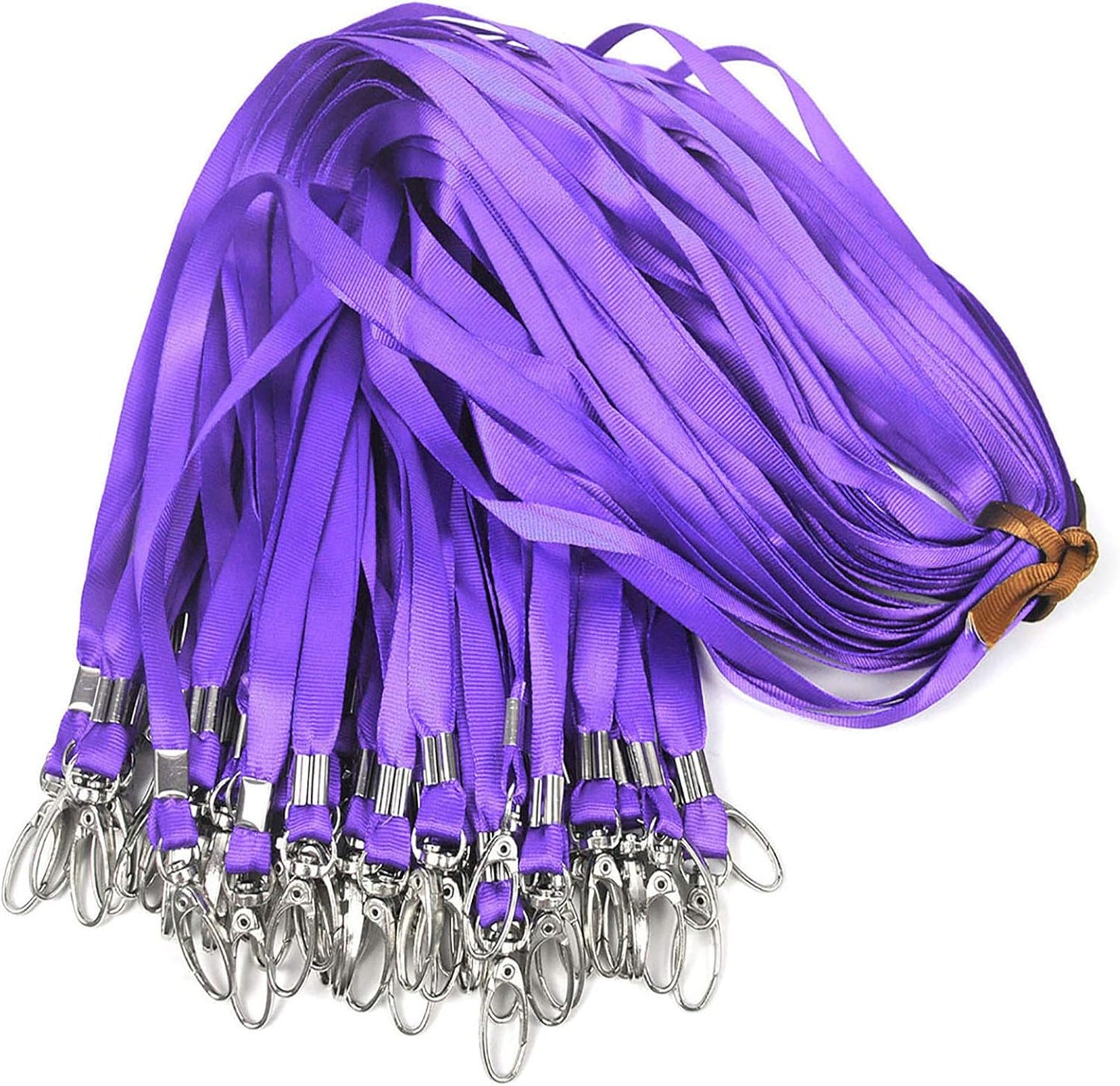 Lanyards 100Pcs Bulk Lanyard for Id Badges,Badge Lanyards Swivel Hooks Clips Great for Name Tags Badge