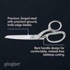 Gingher 8" Dressmaker's Fabric Scissors, Stainless Steel Shears, Sharp Knife - Image 3