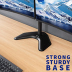 VIVO Dual LED LCD Monitor Mount, Free-Standing Desk Stand - Image 8