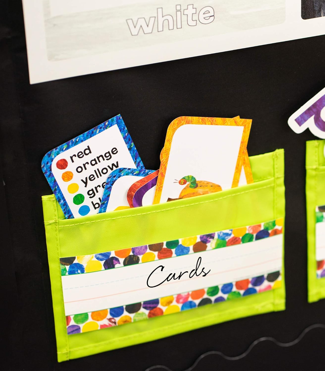 World of Eric Carle 36PC Name Labels For Kids, Colorful Tags for Labeling Classroom, School Supplies, Chalkboard, Desk Organizer and Locker Organization, The Very Hungry Caterpillar Teacher Decor