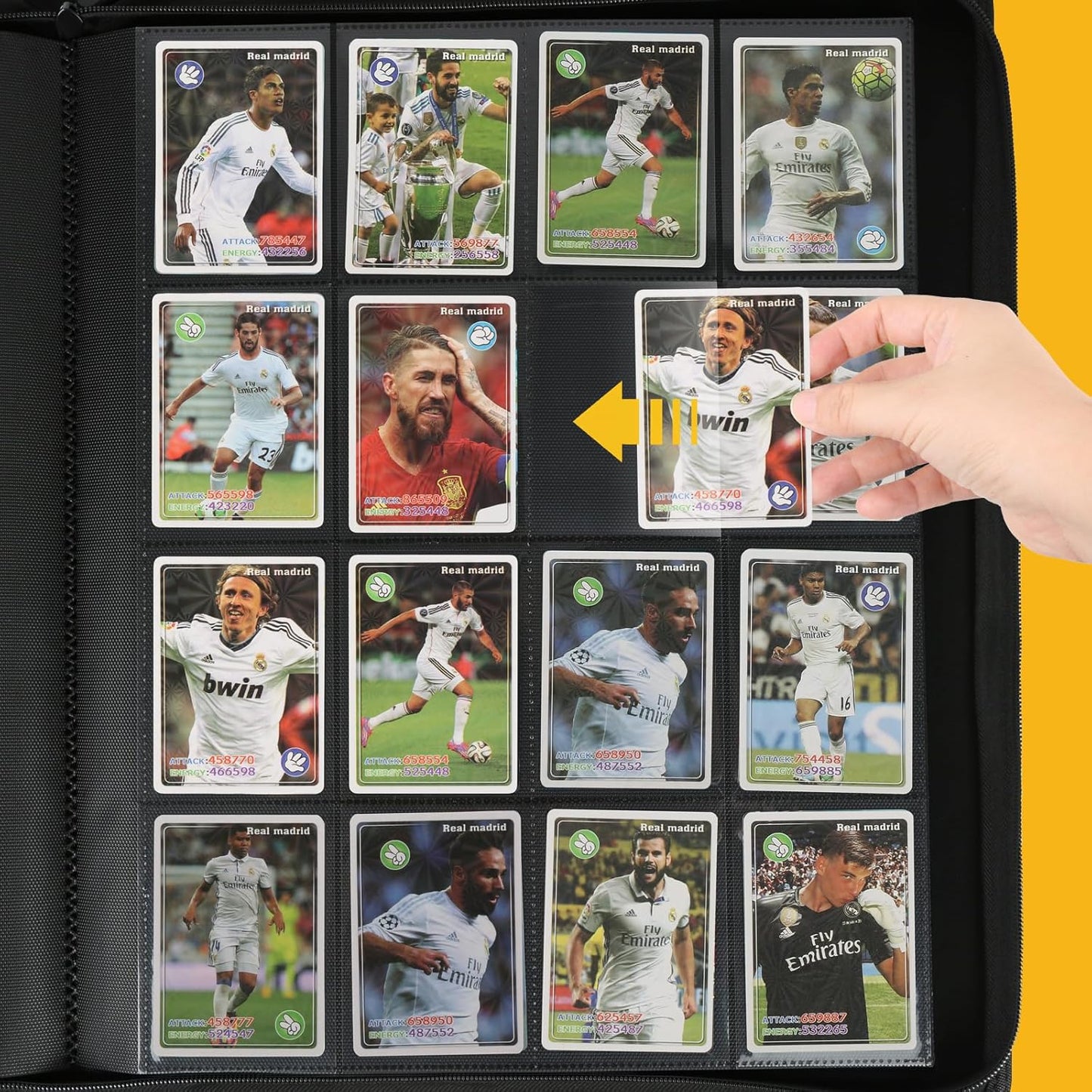 Trading Card Binder 16 Pocket, GERMUN PU Cover Card Binder for 1000+ Cards, Premium Trading Card Holder Folders, Double Sided Pocket Card Album for MTG, TCG (Purple)