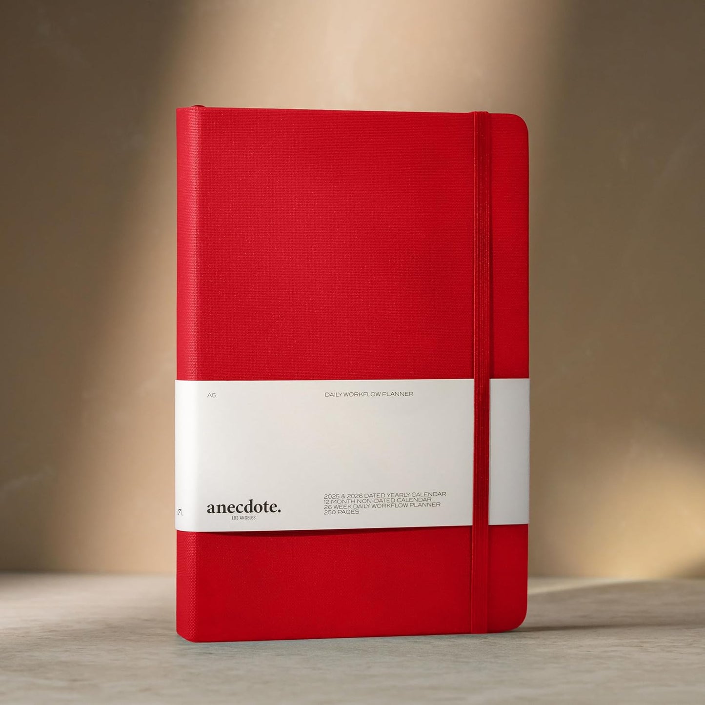 Anecdote 2025-2026 Planner: A Monthly, Weekly & Daily Planner 2025-2026 for Planning Your Success - A5 Size Hardcover Start Anytime and Achieve your Goals - Red