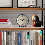 JONES CLOCKS® Venus Desk Clock | Modern Round Design | Blue | Stylish Retro Look - Image 2