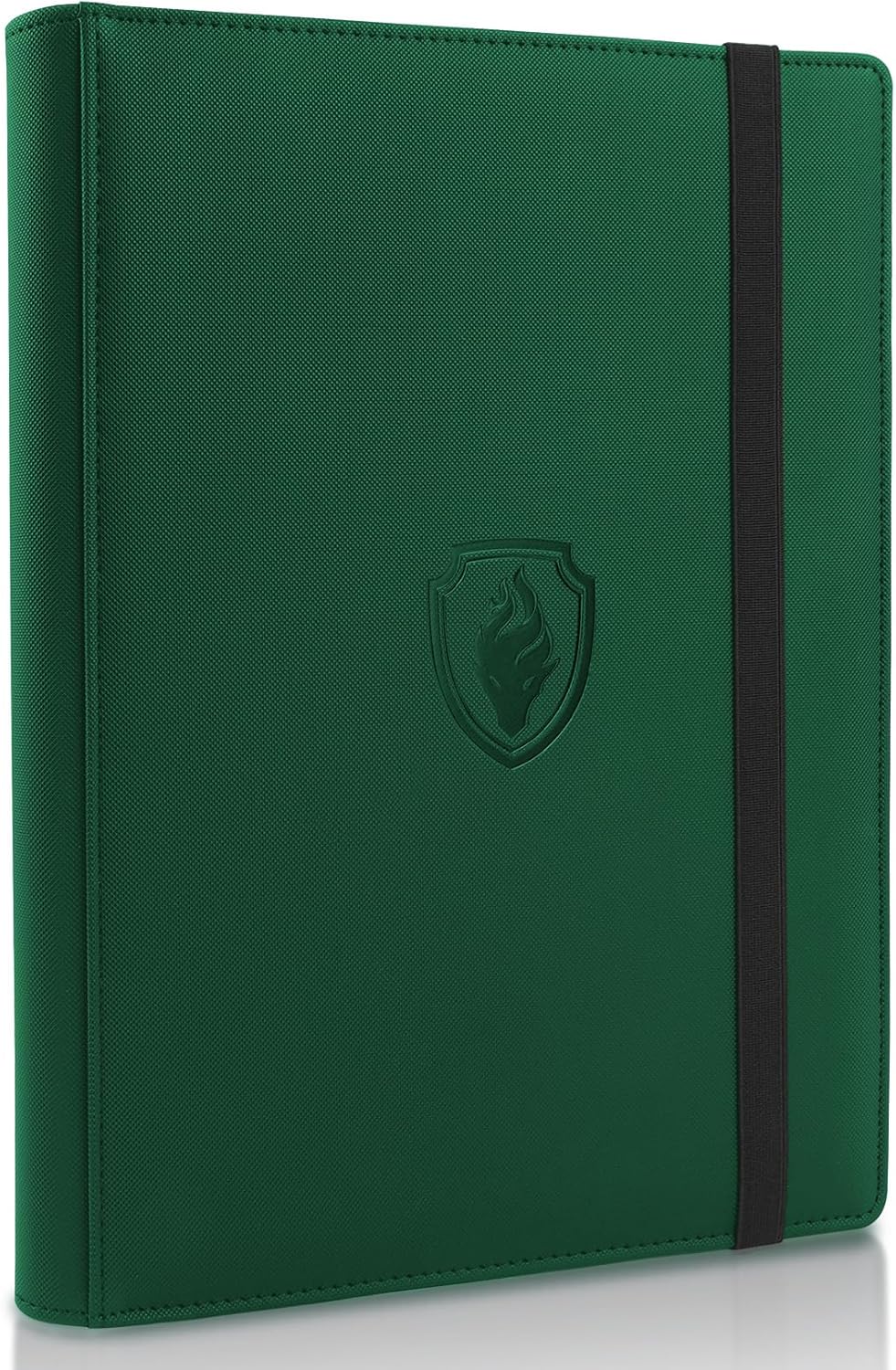 Trading Card Binder 9 Pocket, Fabmaker PU Cover Card Collection Binder for 360 Cards, Premium Card Book, Sturdy Card Holder Folders, Card Album for YuGiOh, MTG, TCG, Game & Sports Cards, Dark Green