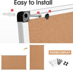 Extra Large Cork Bulletin Board 96" X 48", Foldable Notice Pin Board - Image 7