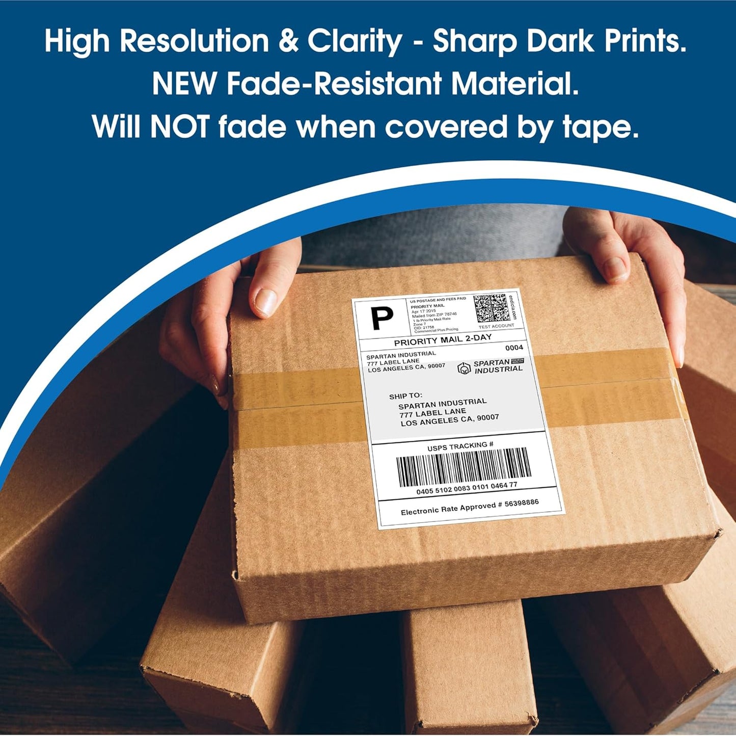 Spartan Industrial - Compatible Labels Replacement for DYMO 30252-1-1/8" X 3-1/2” Barcode UPC Return Address Labels (10 Pack)