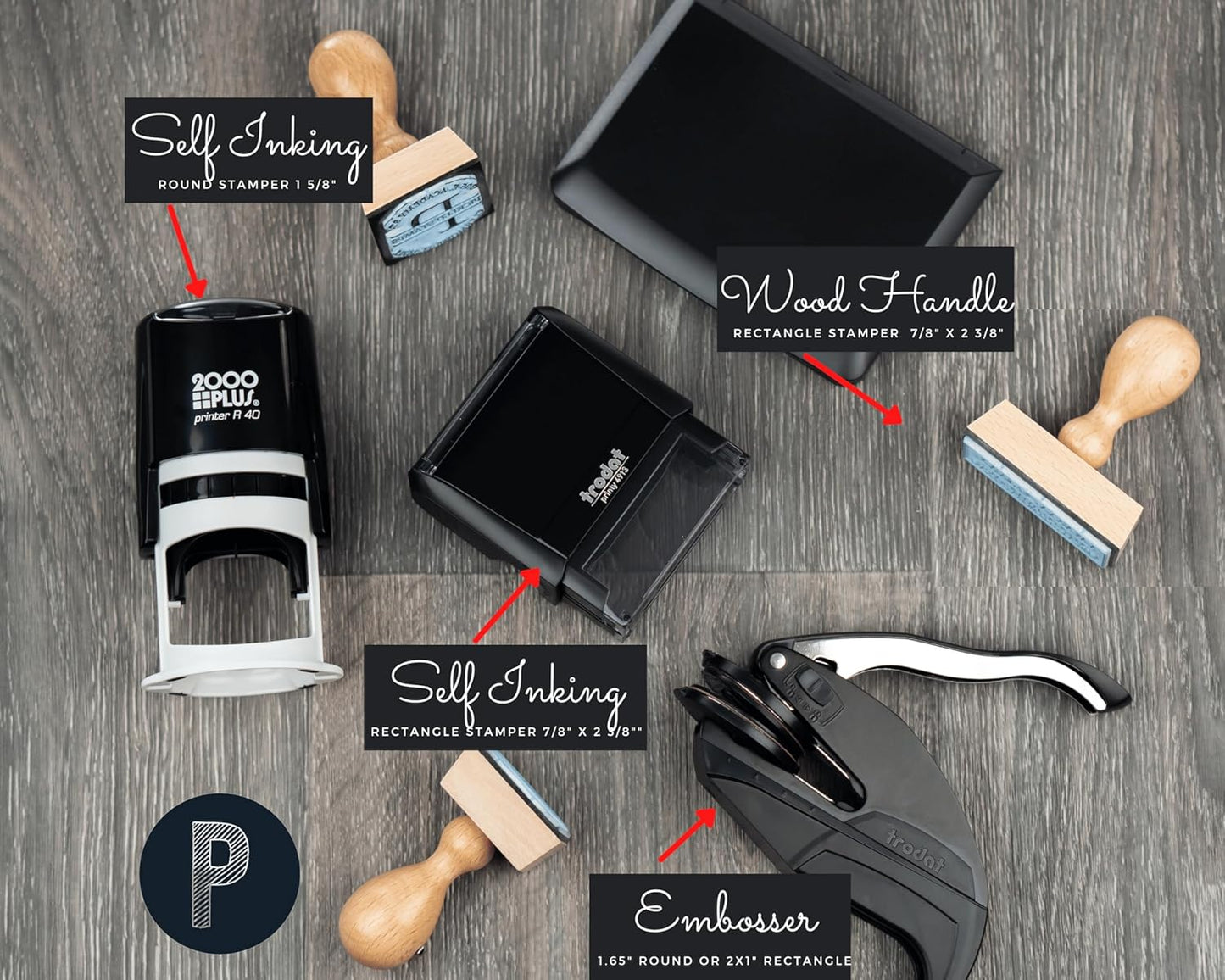 Personalized Book Embosser – Custom Ex Libris Stamp | from The Library of | This Book Belongs to | Custom Name Stamp for Book Lovers, Teachers & Libraries | 1 5/8” Embosser or Rubber Stamp