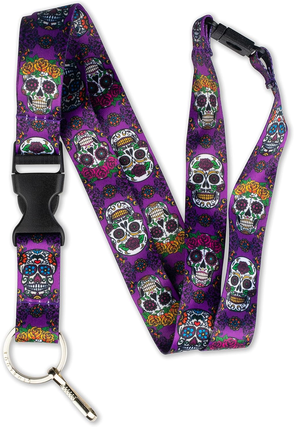 Limeloot Lanyard for Keys, ID Badge, Accessories | Neck Lanyard for Men and Women with Quick Release Buckle and Flat Ring