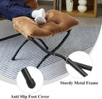 15" Folding Ottoman, Foldable Footrest Stool, Small Foot Stool - Image 7