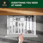 Luxury Bamboo Kitchen Drawer Organizer - Image 5