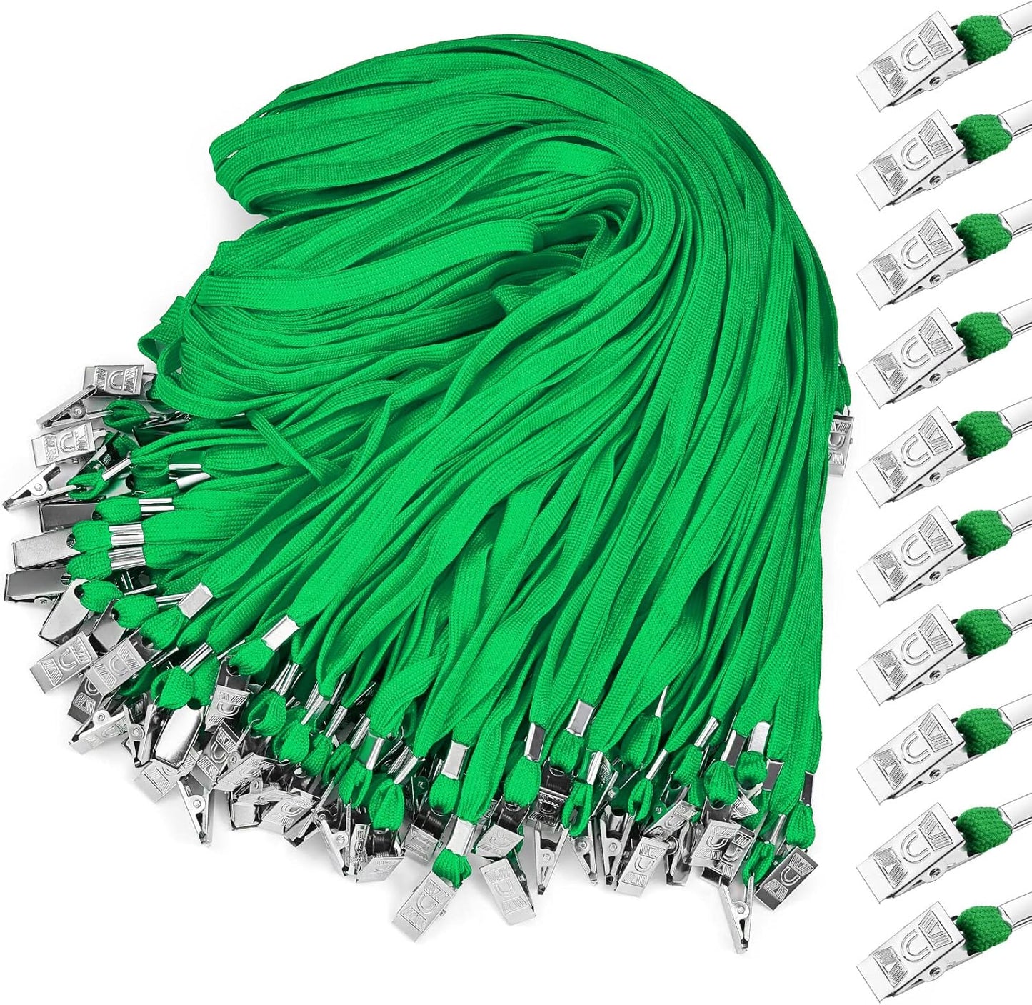 Marspark Lanyards Bulk with Clip Flat Neck Lanyard Badge Lanyard with Swivel Hook Lanyards for ID Cards Holder