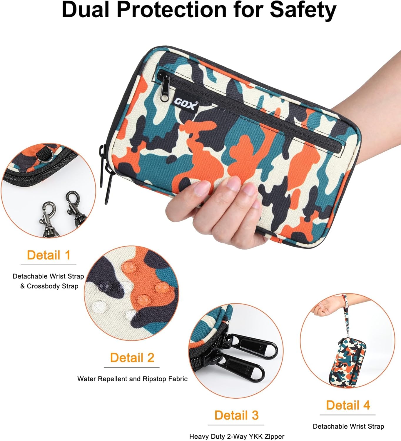 Neck Wallet RFID Blocking Family Passport Holder Organizer Case Travel Pouch (Multicolor)