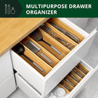 Luxury Bamboo Kitchen Drawer Organizer - Image 8