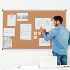 Extra Large Cork Bulletin Board 72" X 48", Foldable Notice Pin Board - Image 8
