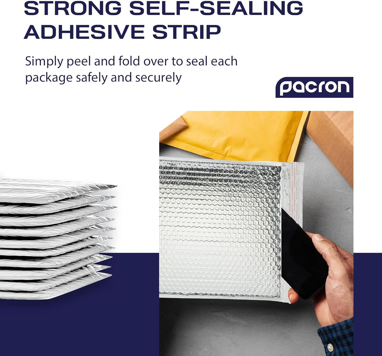 300-Pack Insulated Silver Thermal Bubble Mailers 11 x 15 - Waterproof Metallic Foil Self-Sealing Padded Envelopes for Cold Shipping, Perishables, Food, Cosmetics, Pharmaceuticals