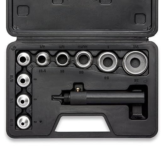 NEIKO 02614A Interchangeable Large Hollow Hole Punch Tool Set, 10 Piece by NeikoTools