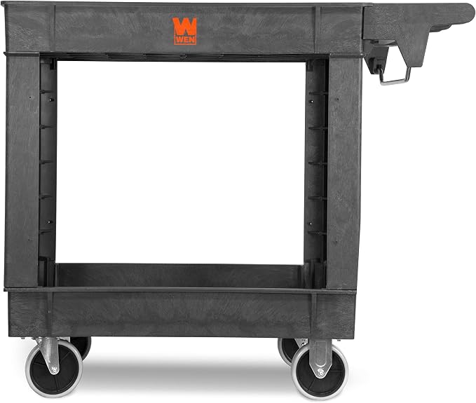WEN 73009 500-Pound Capacity 40 by 17-Inch Two-Shelf Service Utility Cart - Image 9