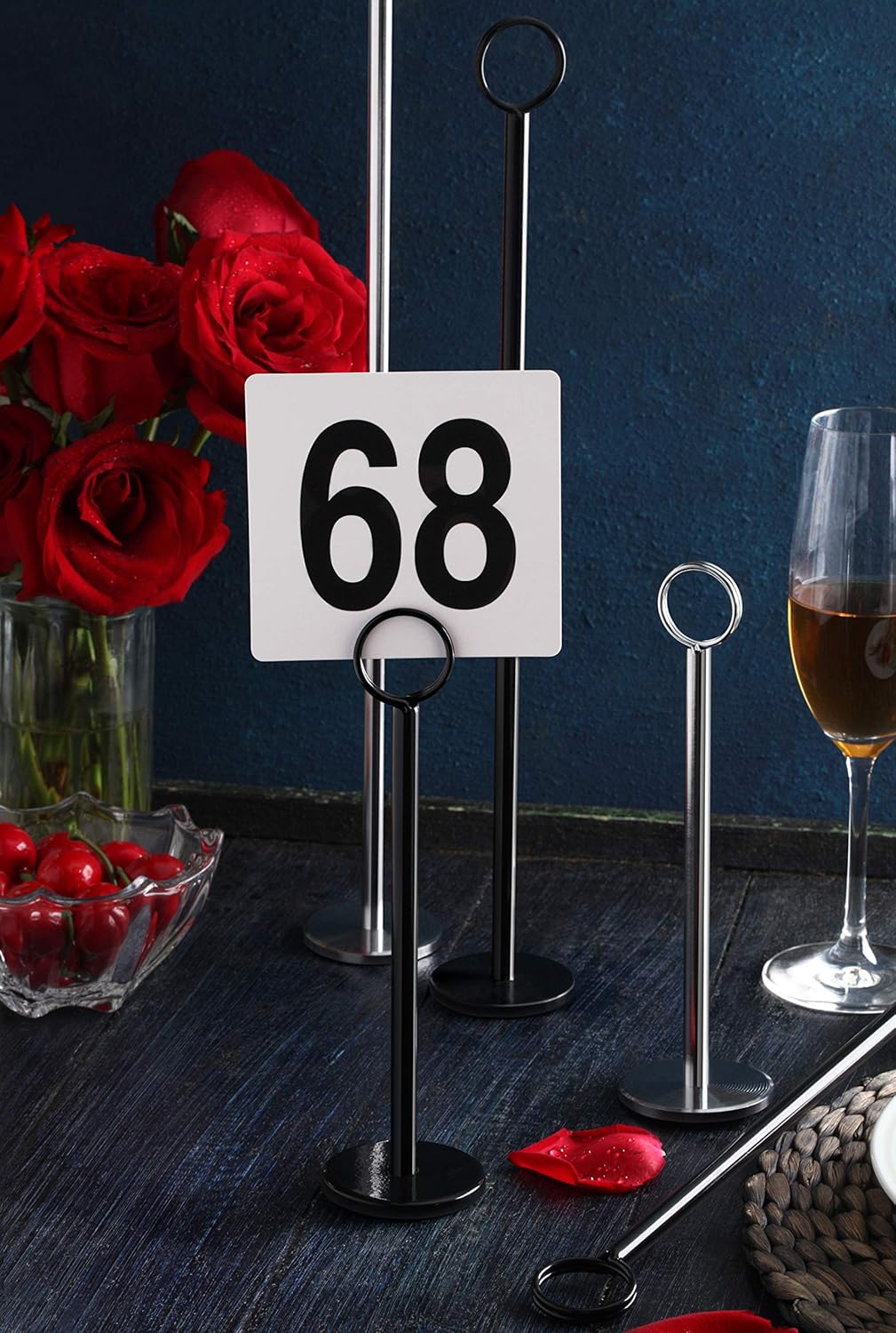 New Star Foodservice 23053 1-100 Double Sided Table Numbers, 4" x 4" Inch, White