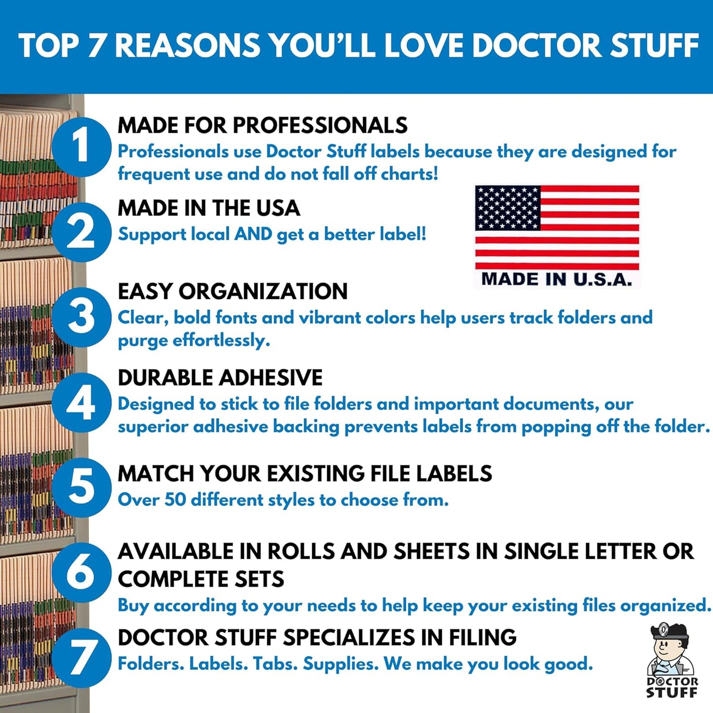 Doctor Stuff - File Folder Labels, Alphabet Letter P, Compatible with Smead BCCR/BCCS - TPAM Series Alpha Stickers Purple, 1" x 1-1/4", 500/Roll