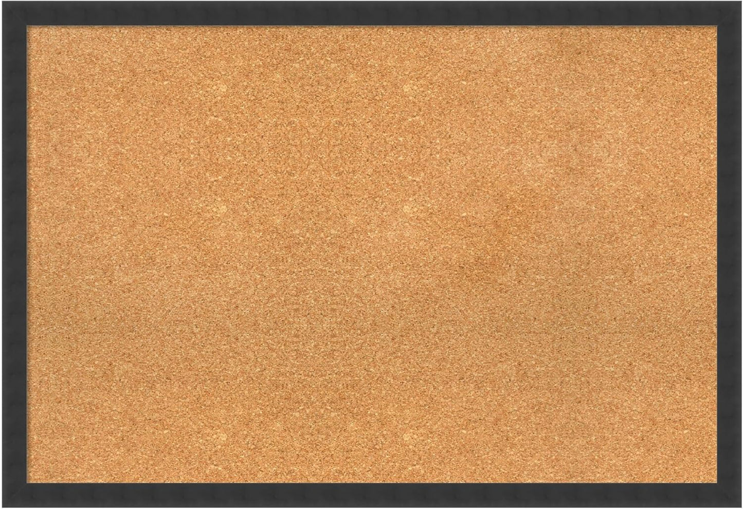 Amanti Art Natural Cork Board for Wall, 26x38 Vision Board with Black Wood Frame, Large Corkboard Office Decor for Home Organization, Modern Contemporary Corkboard Pinboard to display items for home