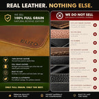 Elizo Real Leather Desk Mat Set Large Desk Cover Desk Blotter Protector - Image 3